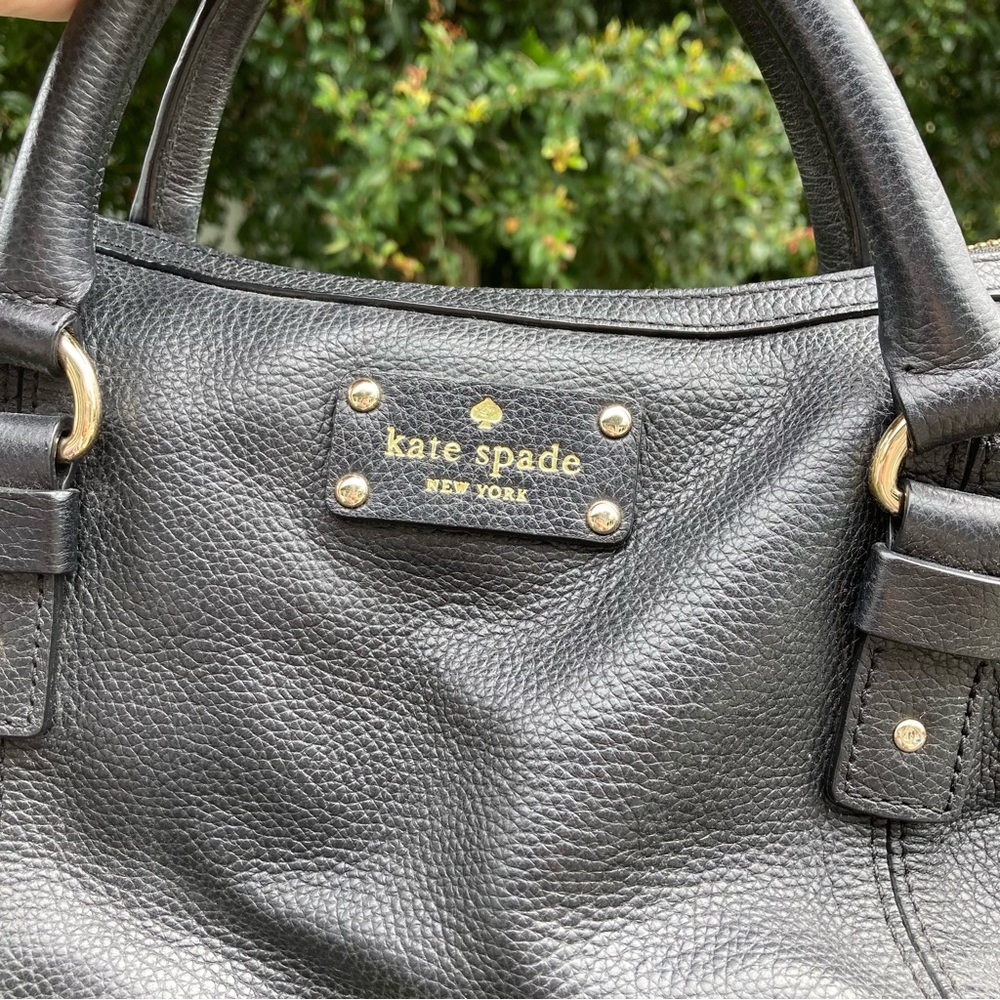 Kate Spade Black Leather Satchel - Picture 8 of 12